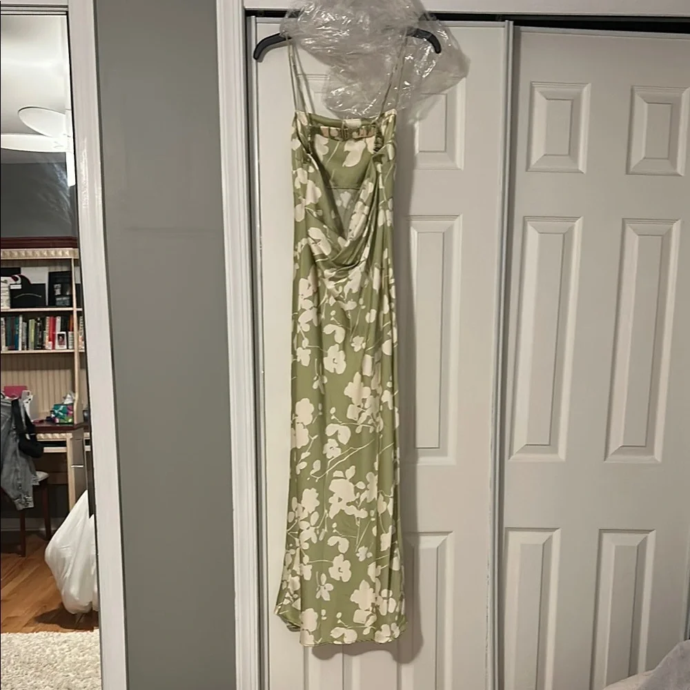 Abercrombie & Fitch Green Floral Maxi Dress